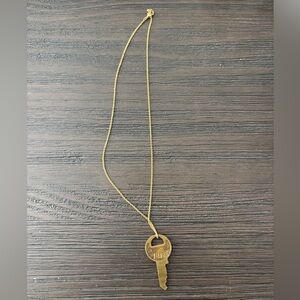 Gold Key Pendant Necklace